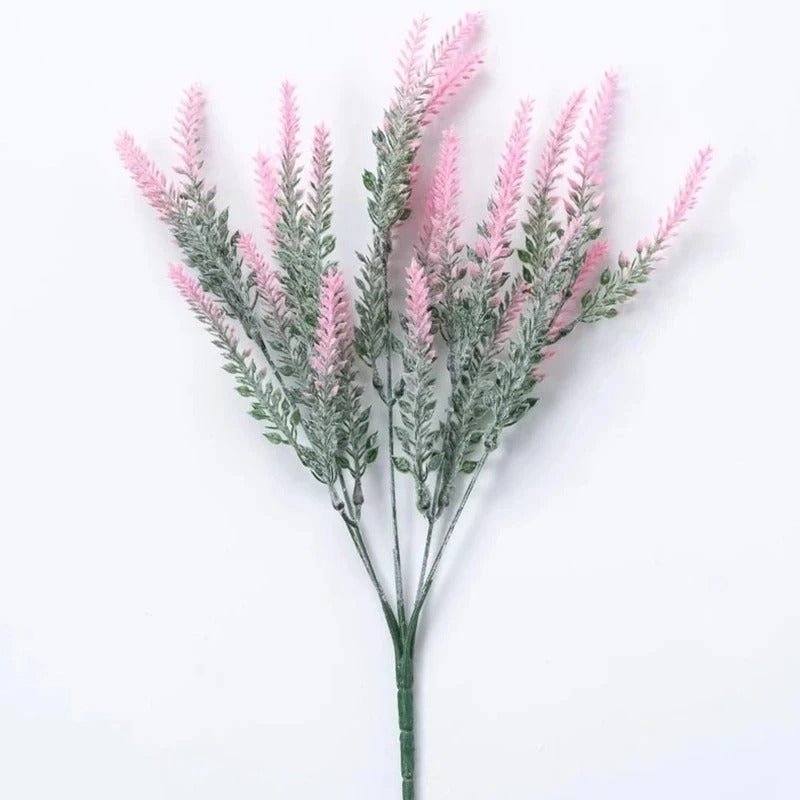 35cm Purple Plastic Artificial Lavender Fake Plant for Wedding Home Room Garden Decorations Bridal Bouquet Photography Props