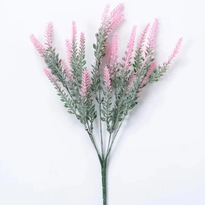 35cm Purple Plastic Artificial Lavender Fake Plant for Wedding Home Room Garden Decorations Bridal Bouquet Photography Props