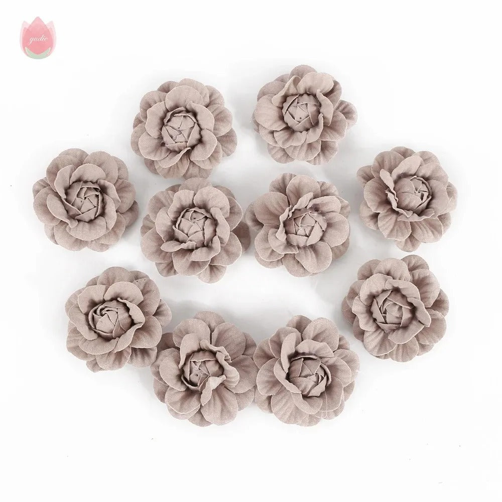 5/10Pcs Artificial Eco-friendly Flower Home Living Room Party Decor Wedding Garland Decorations DIY Hair Corsage Accessories