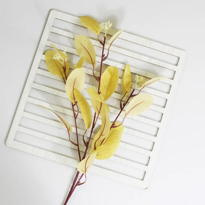 52cm Artificial Fall Eucalyptus Fake Foliage Branches Autumn Flowers Decorations Home Wedding Thanksgiving Christmas Decoration