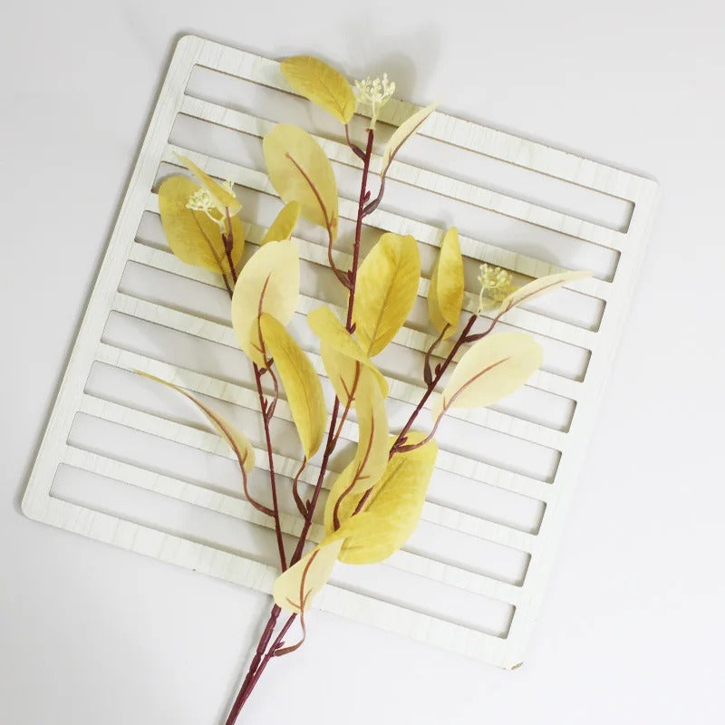 52cm Artificial Fall Eucalyptus Fake Foliage Branches Autumn Flowers Decorations Home Wedding Thanksgiving Christmas Decoration