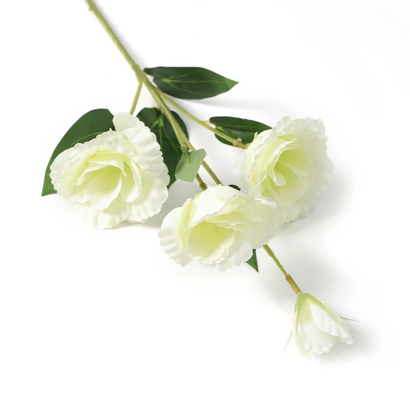 70CM 4Heads Silk Artificial Eustoma Flower Bouquet Long Stem Artificial Flower for DIY Wedding Party Center Decor Home Decor