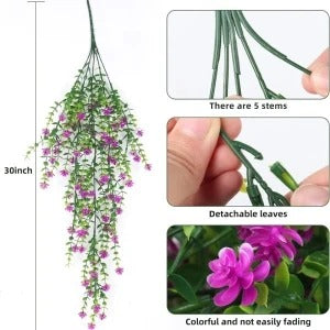 1Pcs 76CM Artificial Ivy Hanging Plants Fake Plant for Home Room Decor Garden Wedding Decoration Outdoor Ornaments Accessories