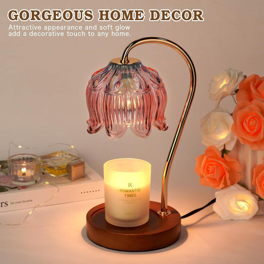 Modern Metal Candle Warmer Lamp with Timer & Brightness Control